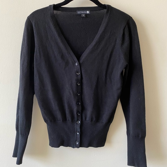 Cotton On Sweaters - Cotton on Black Cardigan Cotton On Sweaters - Cotton on Black Cardigan